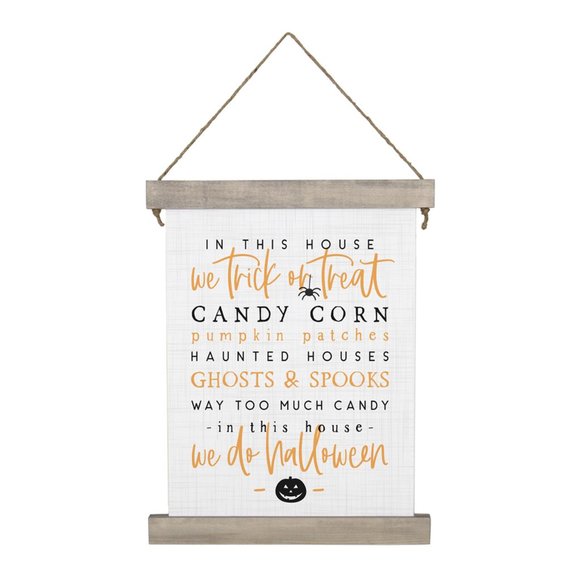We do Halloween hanging canvas banner, Farmhouse home decor - Picture 4 of 4